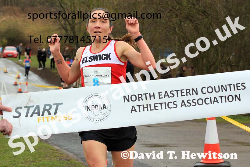 Senior Women and Veteran Women (Over 35s) and Vetreran Men (Over 50s), 2023 NECAA Royal Signals Relays, Hetton le Hole, County Durham. Photo: David T. Hewitson/Sports for All Pics